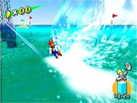 une photo d'Ã©cran de Super Mario Sunshine sur Nintendo Gamecube